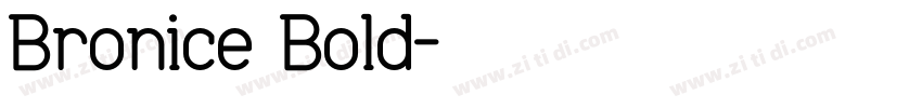 Bronice Bold字体转换